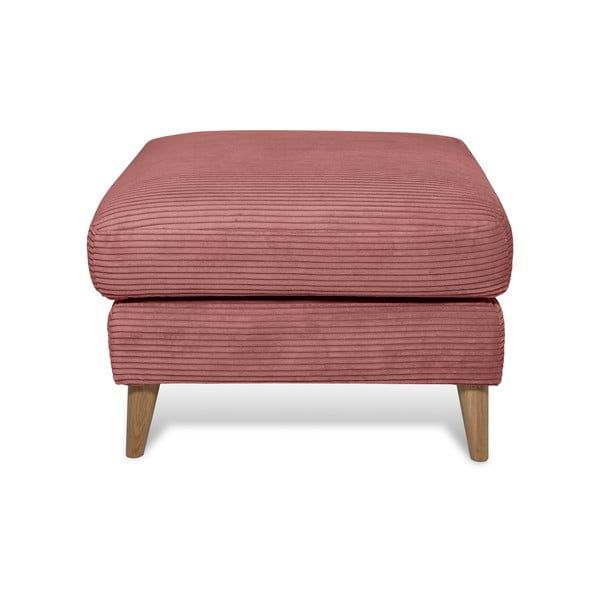 Różowy sztruksowy podnóżek Paris – Scandic