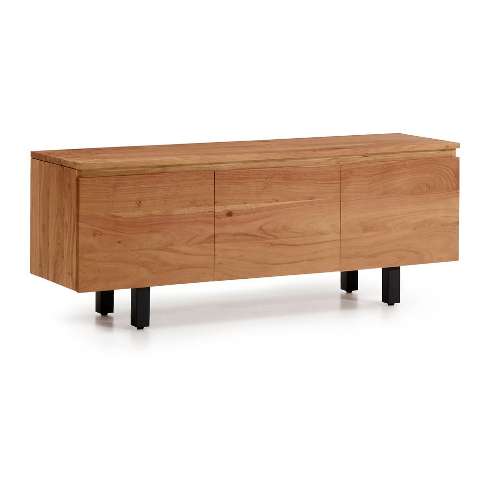 Szafka pod TV z litego drewna akacjowego w naturalnym kolorze 150x58x40 cm Uxue – Kave Home (zdjęcie 2)