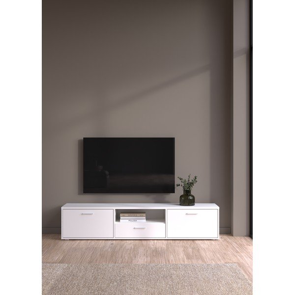 Biała szafka pod TV 177x38 cm Media – Tvilum-image-1