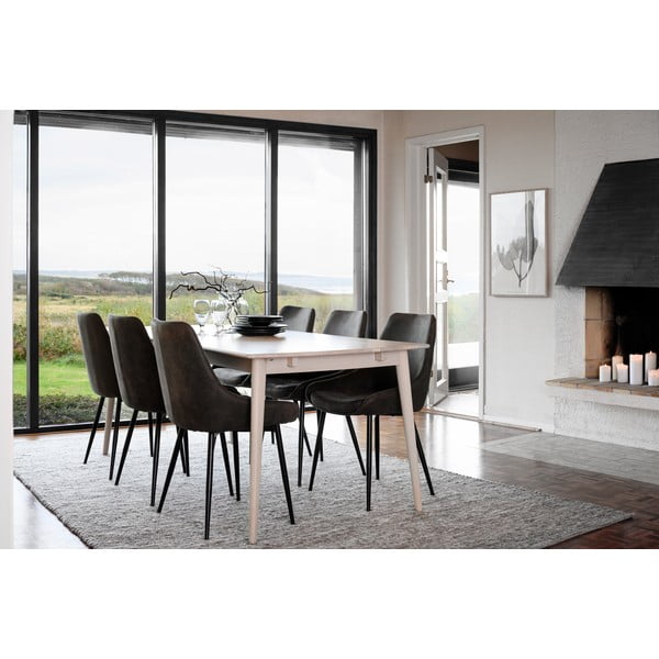 Rozkładany stół z litego drewna dębowego 180x90 cm Tyler – Rowico-image-1