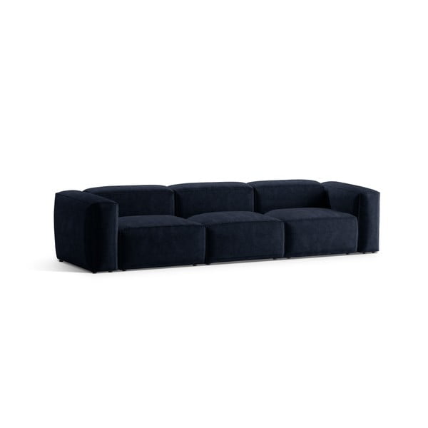 Ciemnoniebieska sztruksowa sofa 364 cm Bergamo – Cosmopolitan Design-image-2
