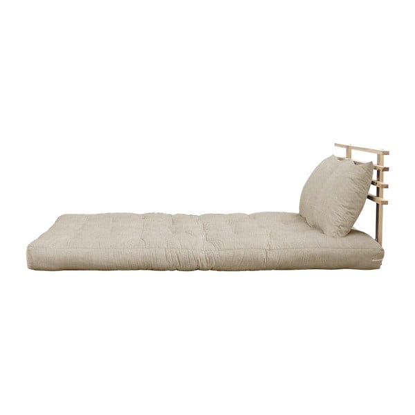 Sofa rozkładana z lnianym obiciem Karup Design Shin Sano Natural/Linen-image-3
