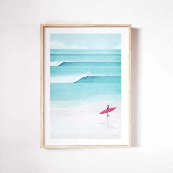 Plakat 30x40 cm Surf Girl IV – Travelposter-image-2