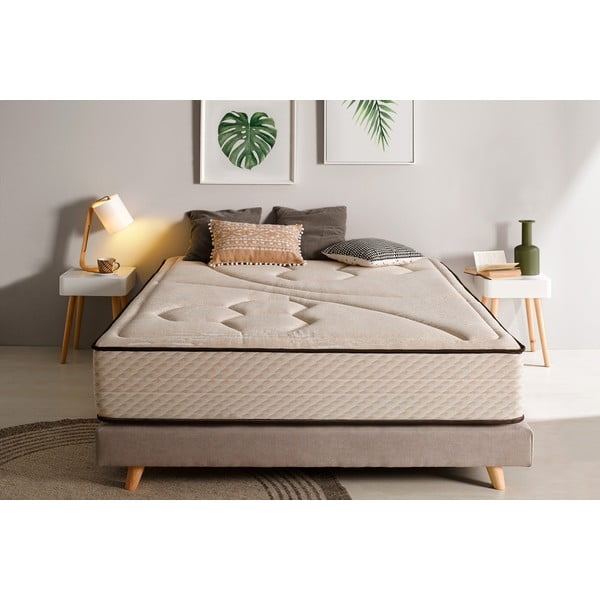 Twardy/średnio twardy dwustronny piankowy materac termoregulacyjny 140x190 cm Tempus Gold – Moonia-image-4