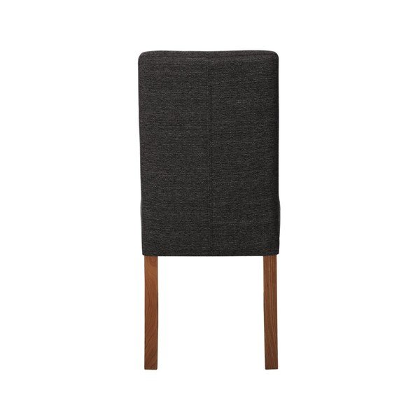 Ciemnoszare krzesło z ciemnobrązowymi nogami Ted Lapidus Maison Tonka-image-2