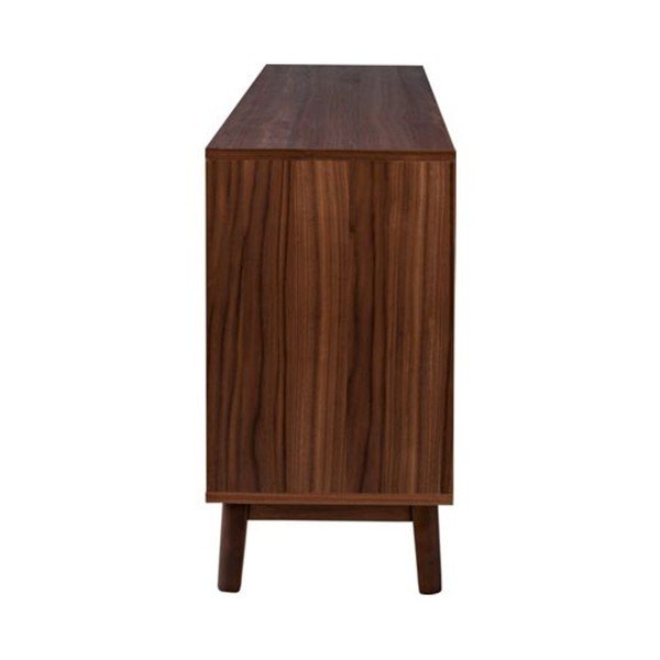 Szafka pod TV z orzechowym dekorem i 2 szufladami Jitona Merrik-image-1