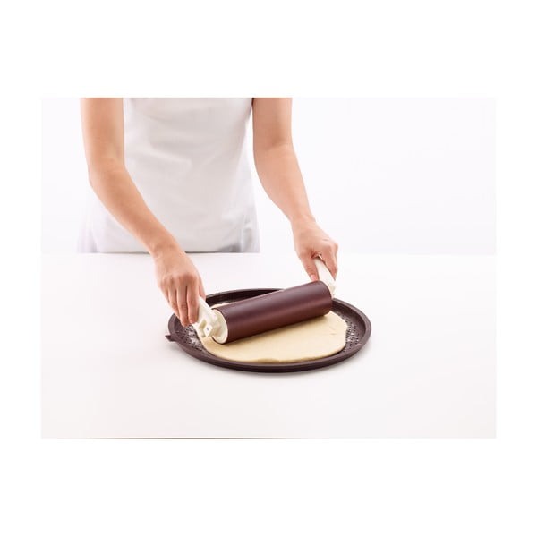 Brązowa okrągła silikonowa podkładka na pizzę Lékué Pizza, ⌀ 36 cm-image-2