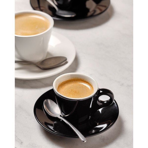 Czarny porcelanowy spodek ø 12,5 cm Barista – BonBistro-image-1