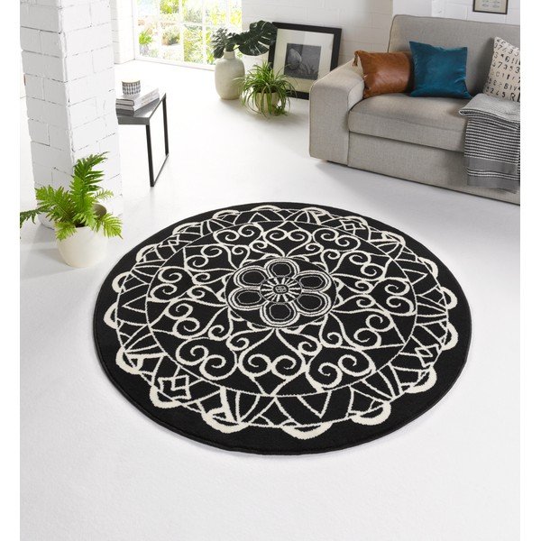 Czarny dywan Zala Living Capri, ø 140 cm-image-4