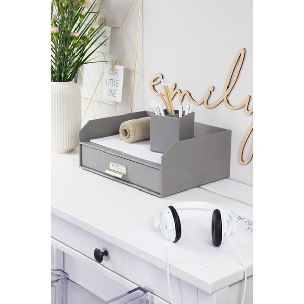 Kartonowy organizer na dokumenty z szufladką Walter – Bigso Box of Sweden-image-2