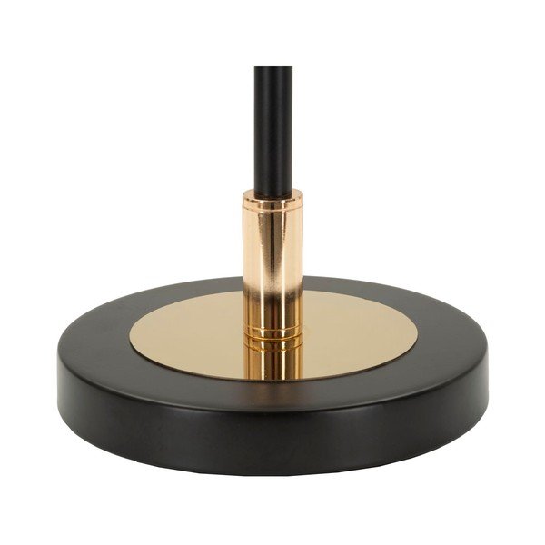 Biało-czarna lampa stołowa ze szklanym kloszem (wysokość 46 cm) Vintage – Mauro Ferretti-image-3