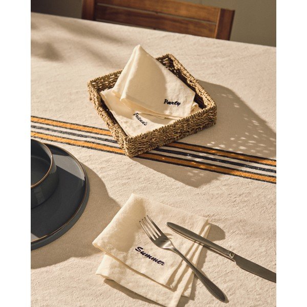 Tekstylne serwetki zestaw 4 szt. 40x40 cm Vallcanera – Kave Home-image-1