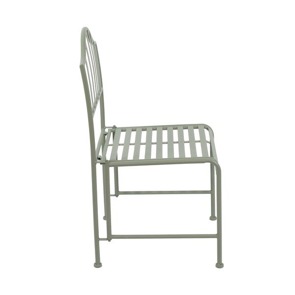 Zielone metalowe krzesło ogrodowe – Esschert Design-image-3