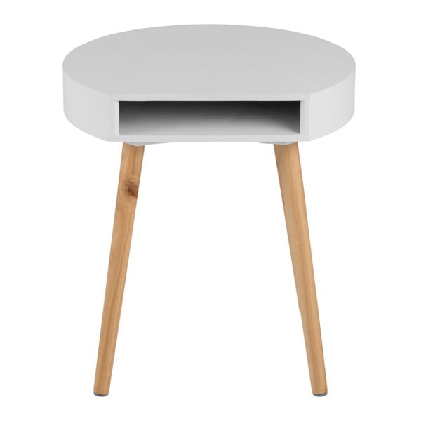 Biały stolik z przegródką Actona Ela-image-1