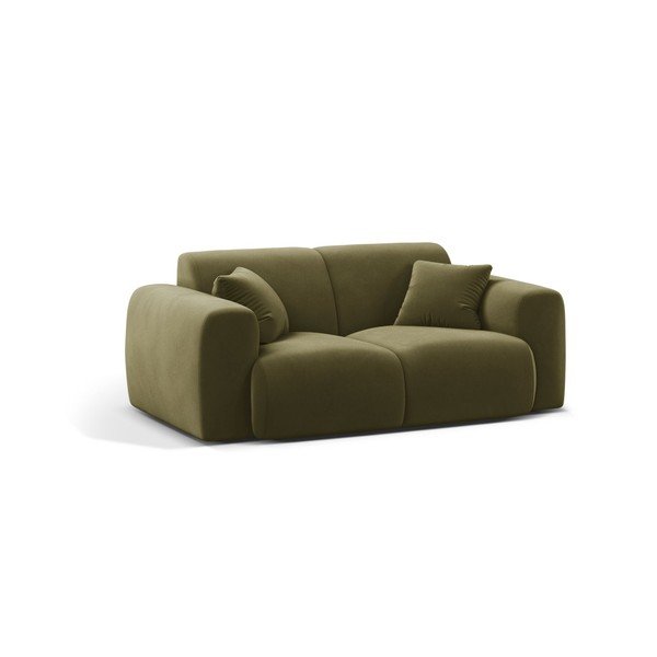 Aksamitna sofa w kolorze khaki 170 cm Molino – Micadoni 