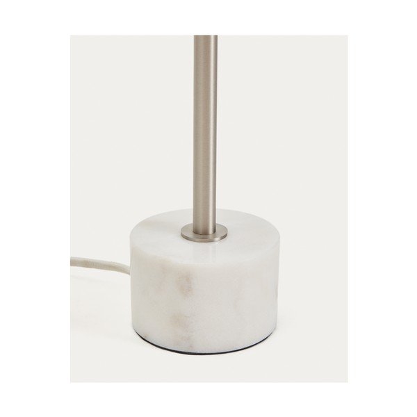 Metalowa lampa stołowa w kolorze srebra (wysokość 32,5 cm) Lynor – Kave Home-image-4