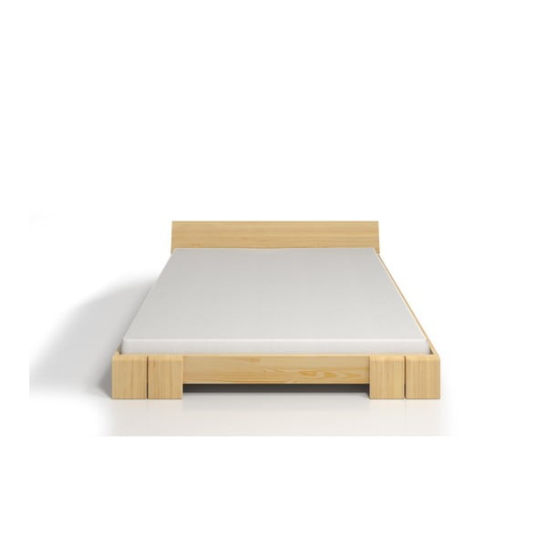 Łóżko 2-osobowe z drewna sosnowego SKANDICA Vestre, 200x200 cm-image-1