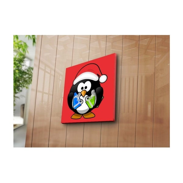 Obraz dekoracyjny Pinguin Red, 45x45 cm
