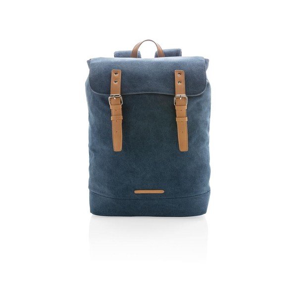 Niebieski płócienny plecak na notebook 15,6'' XD Collection , 19 l-image-1