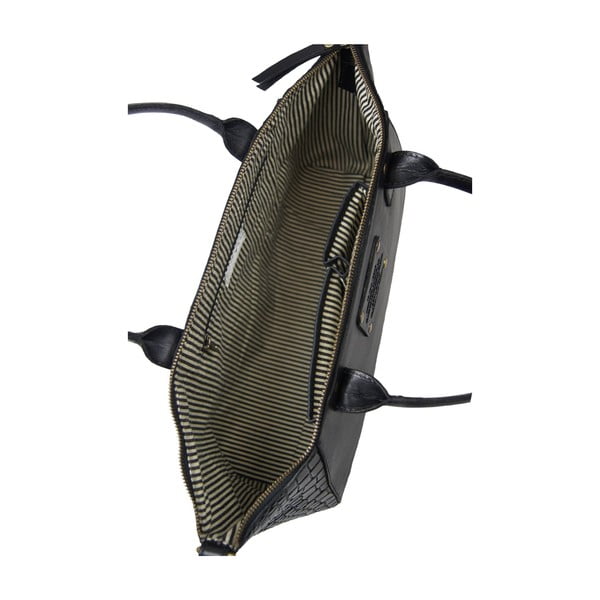 Skórzana torebka Fly Violet midi, krokodyl-image-1