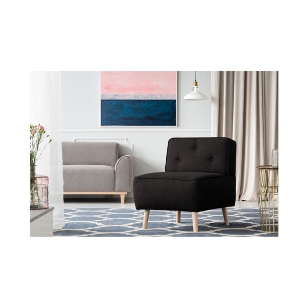Czarny fotel Kooko Home Lounge-image-1