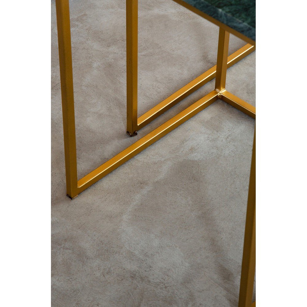 Stoliki zestaw 2 szt. z marmurowym blatem 40x40 cm Mandoli – Premier Housewares (zdjęcie 8)