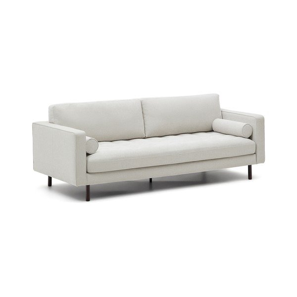 Szarobeżowa sofa  z tkaniny szenilowej 222 cm Debra – Kave Home-image-2