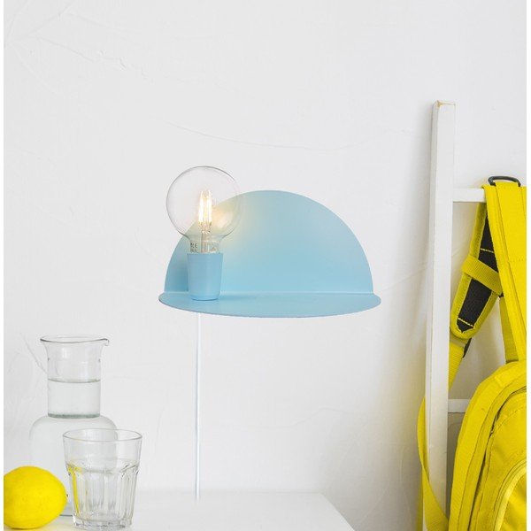 Niebieski kinkiet z półką Homemania Decor Shelfie-image-2