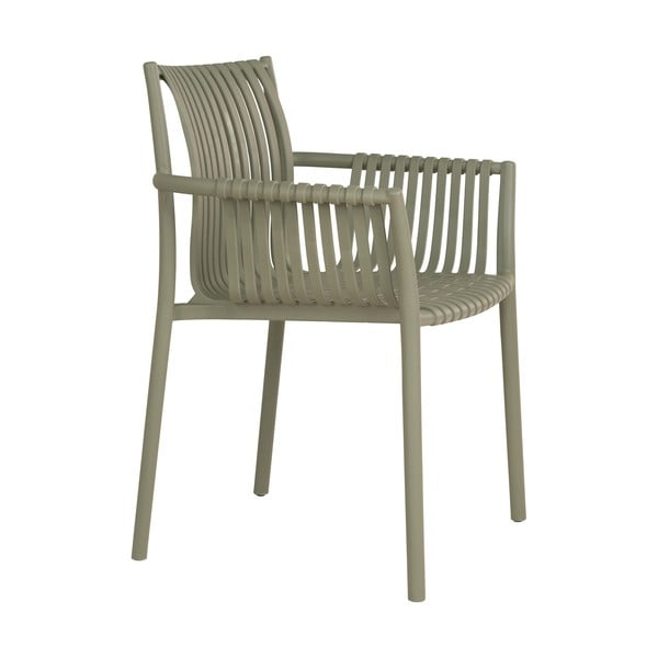 Zielone plastikowe krzesła ogrodowe zestaw 2 szt. Tulsa – House Nordic-image-3