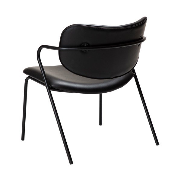 Czarny fotel z imitacji skóry Zed – DAN-FORM Denmark-image-3