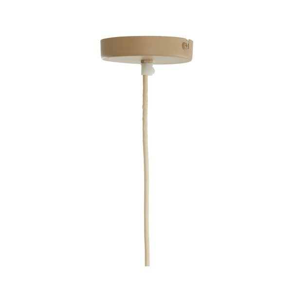 Kremowa lampa wisząca z tekstylnym kloszem Mirelys – Light & Living-image-3