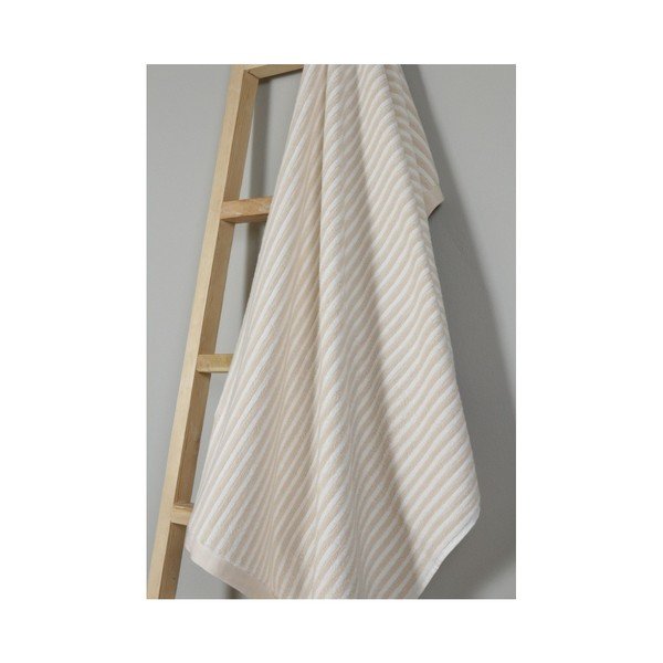Beżowy ręcznik bawełniany My Home Plus Bath, 75x135 cm-image-1