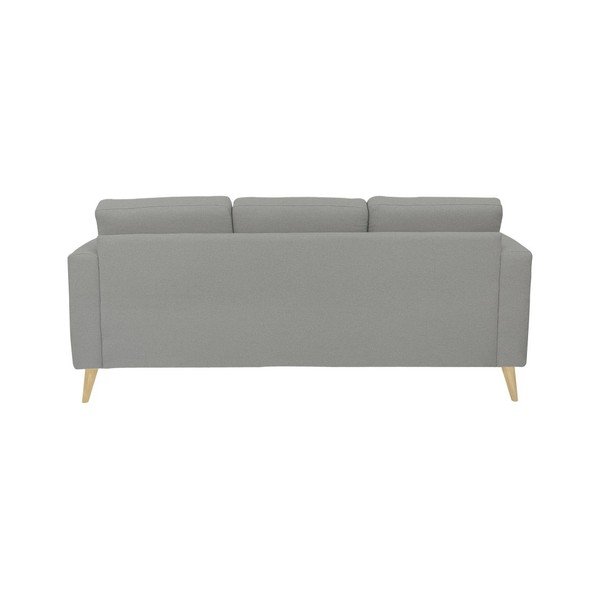 Jasnoszara sofa 3-osobowa z naturalnymi nogami Helga Interiors Alex-image-4