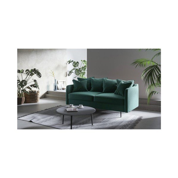 Ciemnoturkusowa aksamitna sofa Ghado Esme, 176 cm-image-3
