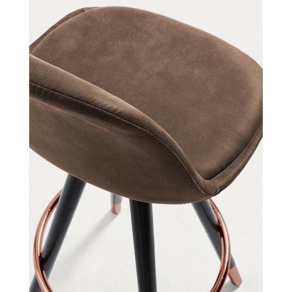 Brązowy hoker (wysokość siedziska 75 cm) Slad – Kave Home-image-3