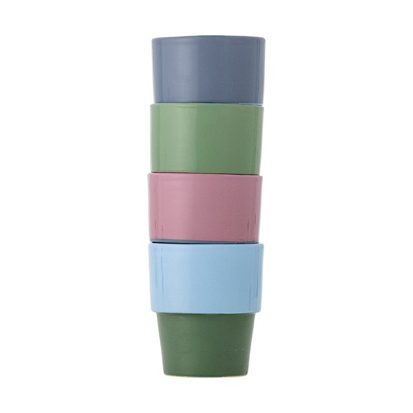 Kamionkowe filiżanki zestaw 4 szt. do cappuccino 150 ml Ewan – Bloomingville-image-4