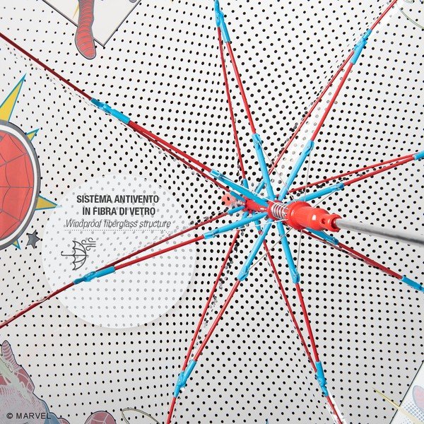 Przezroczysty dziecięcy parasol odporny na wiatr Ambiance Spiderman Marvel, ⌀ 74 cm-image-1