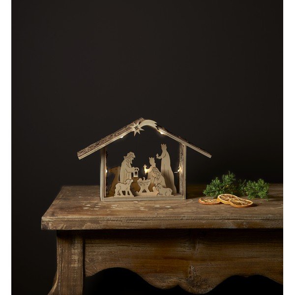 Brązowa dekoracja świetlna ze świątecznym motywem Yuletide – Star Trading-image-3