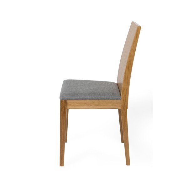 Zestaw 2 krzeseł do jadalni z nogami z litego drewna dębowego Woodman Niemi-image-4