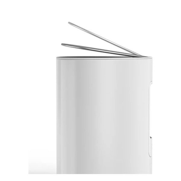 Kosz na śmieci z pedałem ze stali nierdzewnej w białym kolorze z połyskiem 5 l EasyStore Luxe – Joseph Joseph-image-4