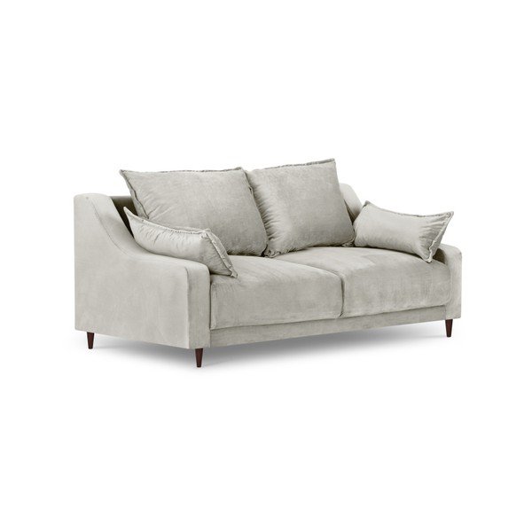 Beżowa aksamitna sofa Mazzini Sofas Freesia, 150 cm-image-2