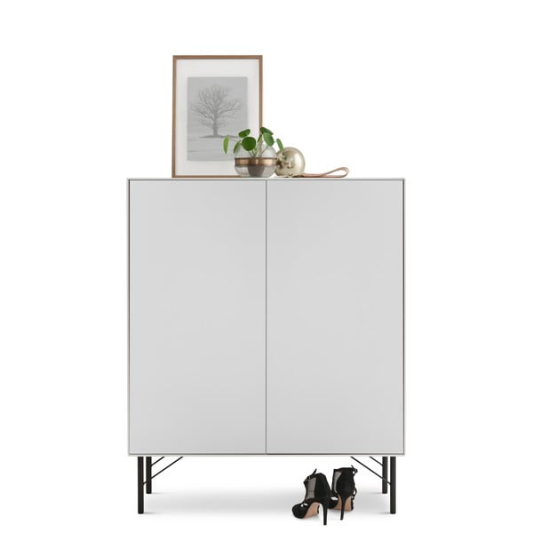 Czarno-biała wysoka komoda 91x111 cm Edge by Hammel – Hammel Furniture-image-1