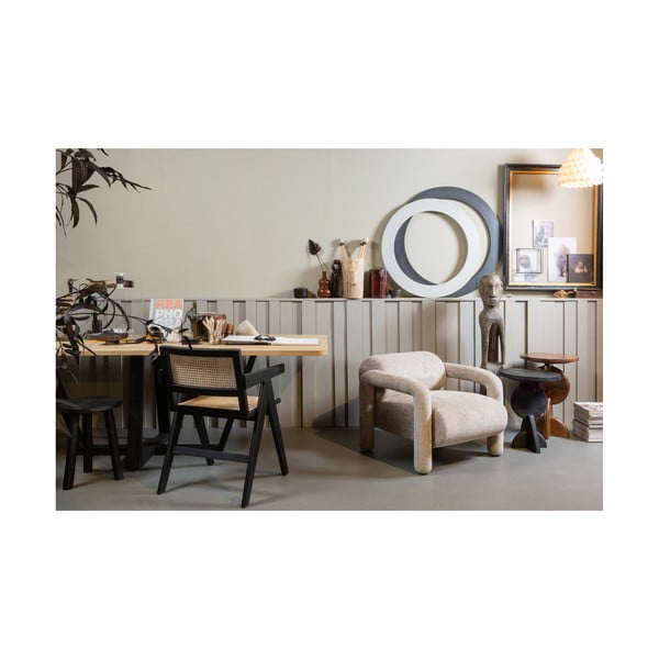 Czarne krzesło z litego drewna sosnowego Gunn – WOOOD-image-2