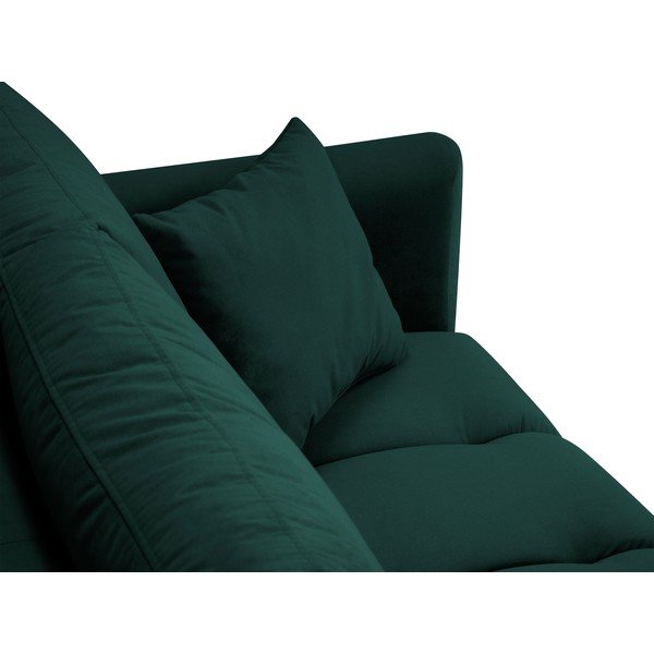 Ciemnozielona sofa z aksamitnym obiciem Interieurs 86 Octave-image-1