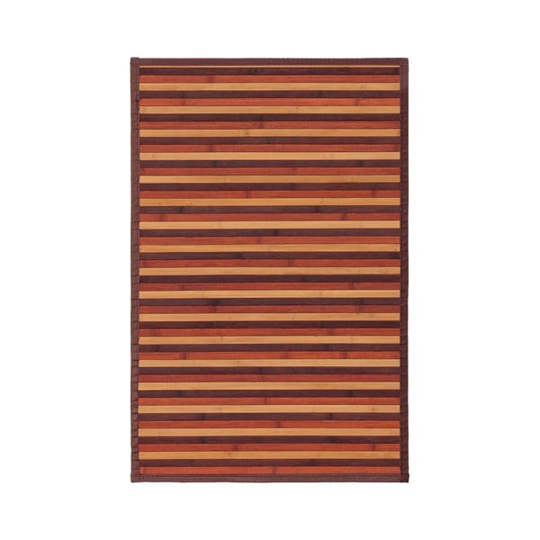 Musztardowo-brązowy bambusowy dywan 60x90 cm – Casa Selección