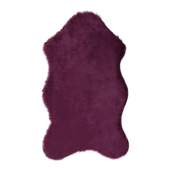 Fioletowy dywan ze sztucznej skóry Pelus Purple, 90x150 cm