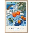 Obraz drukowany z ramą w zestawie 50x70 cm Santorini – Styler