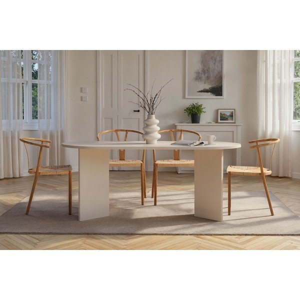 Stół z półmatowym wykończeniem 89,5x180 cm Sablin – Kalune Design-image-2