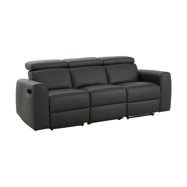 Brązowa sofa z imitacji skóry 216 cm Capena – Støraa
