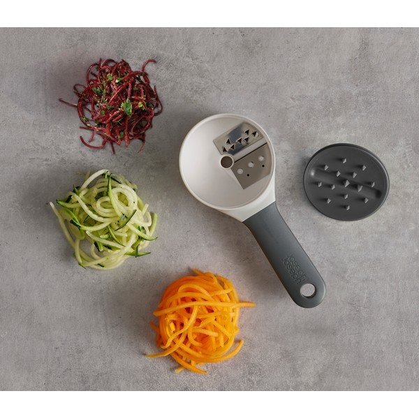 Szaro-biały ręczny spiralizer Joseph Joseph Duo-image-4